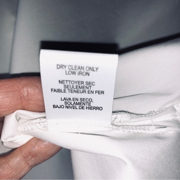 Worth Collection White Dolman Sleeve Blouse With Ruffled Back New Size L - Picture 12 of 14